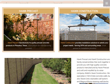 Tablet Screenshot of hawkprecast.com